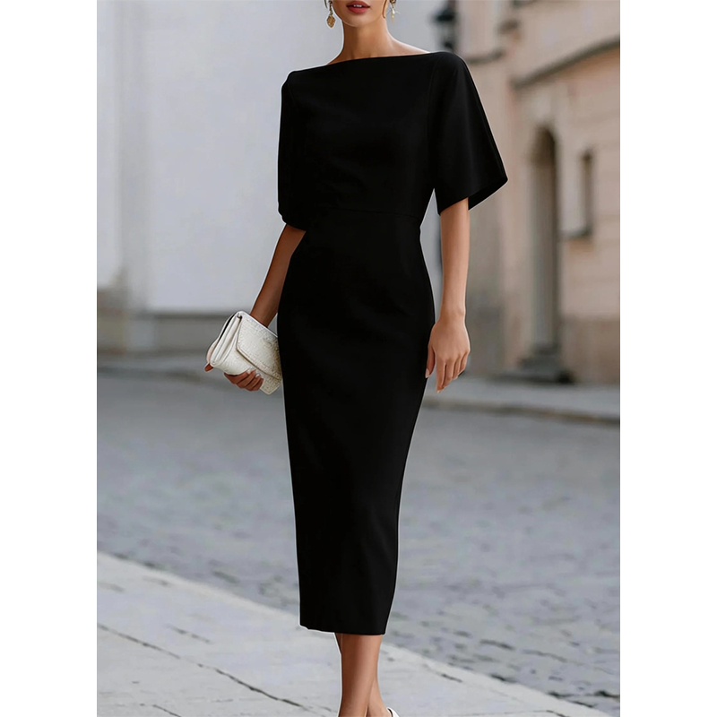 Xavrielle | Refined Half Sleeve Midi Dress