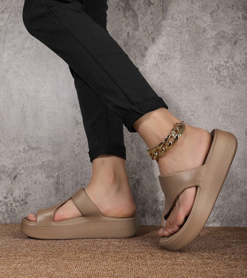Averie | Cushioned Platform Slide Sandals