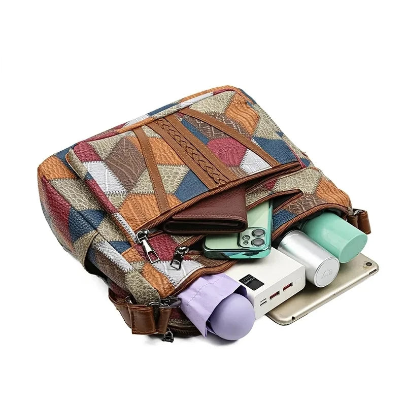 Kirelle | Geometric Patchwork Crossbody Bag