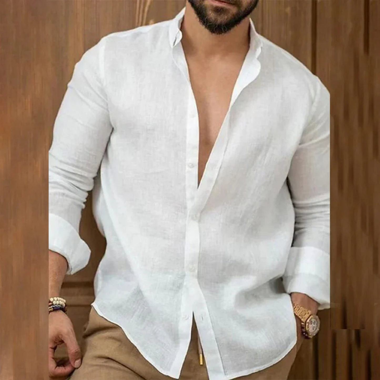 Fintan | Classic Linen Button Shirt