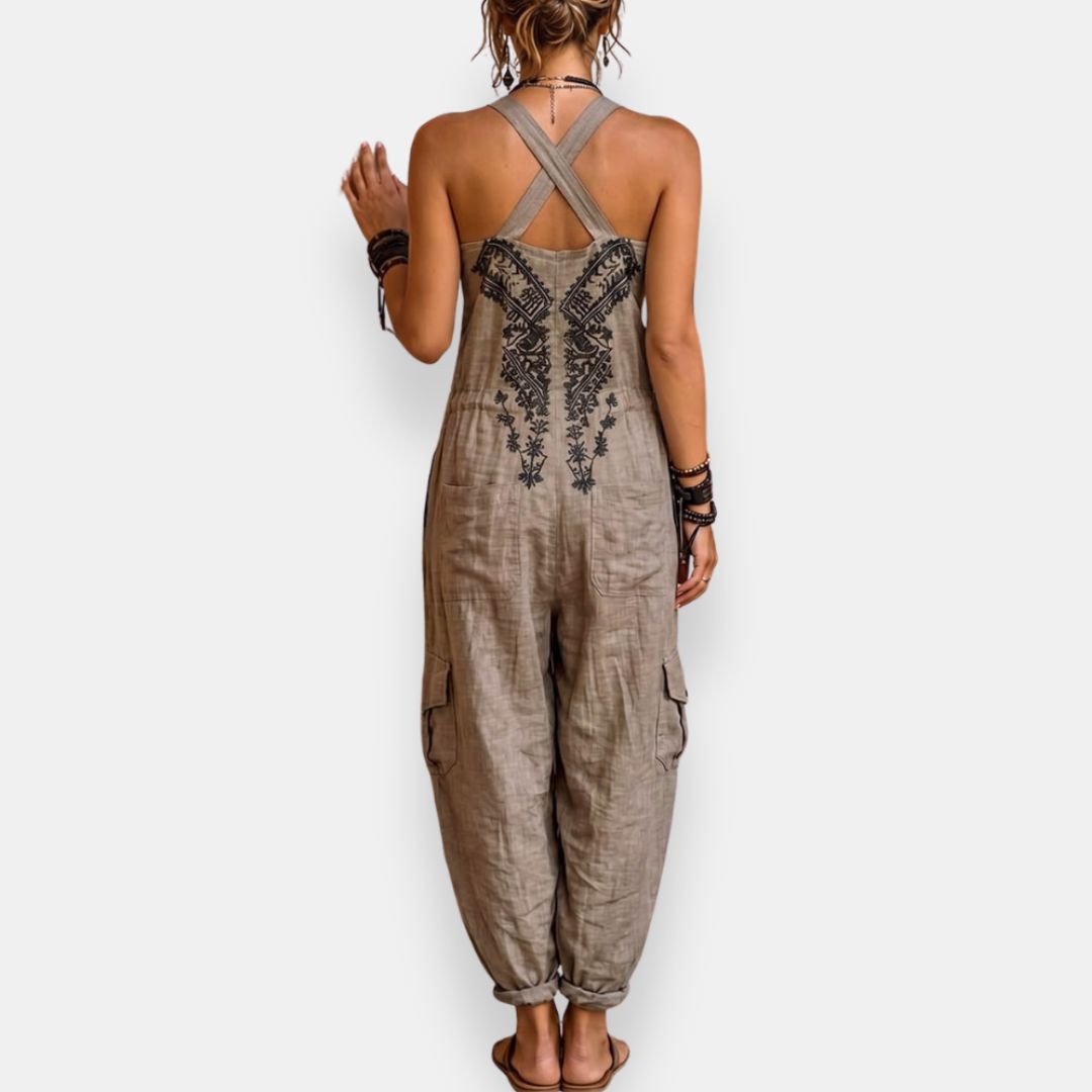 Briseida | Bohemian Utility Pocket Jumpsuit