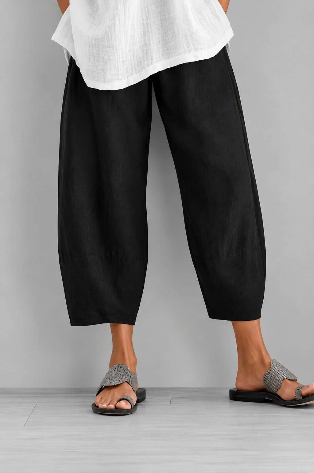 Farren | Relaxed Barrel Leg Trousers