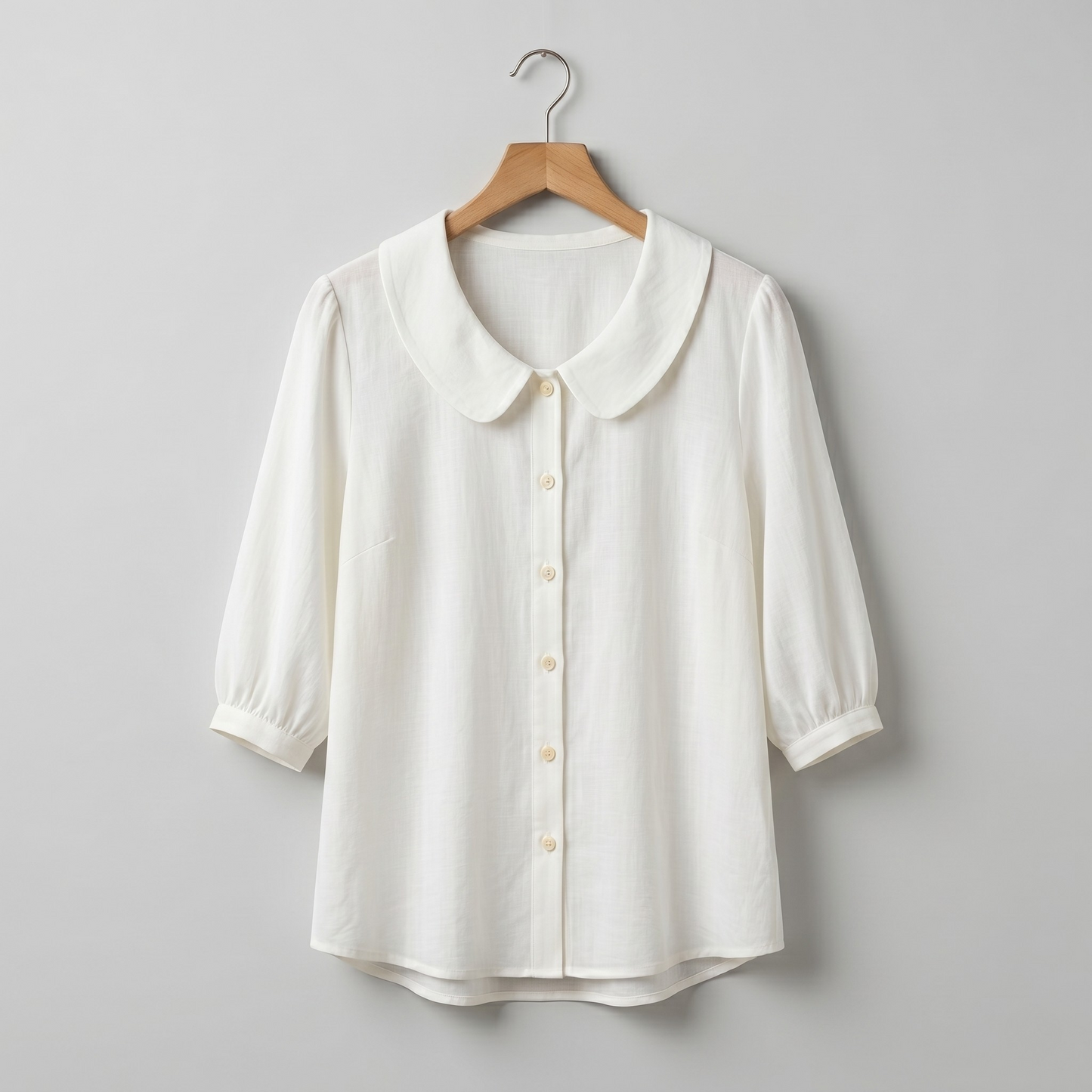 Marivelle | Relaxed Button Front Collar Blouse
