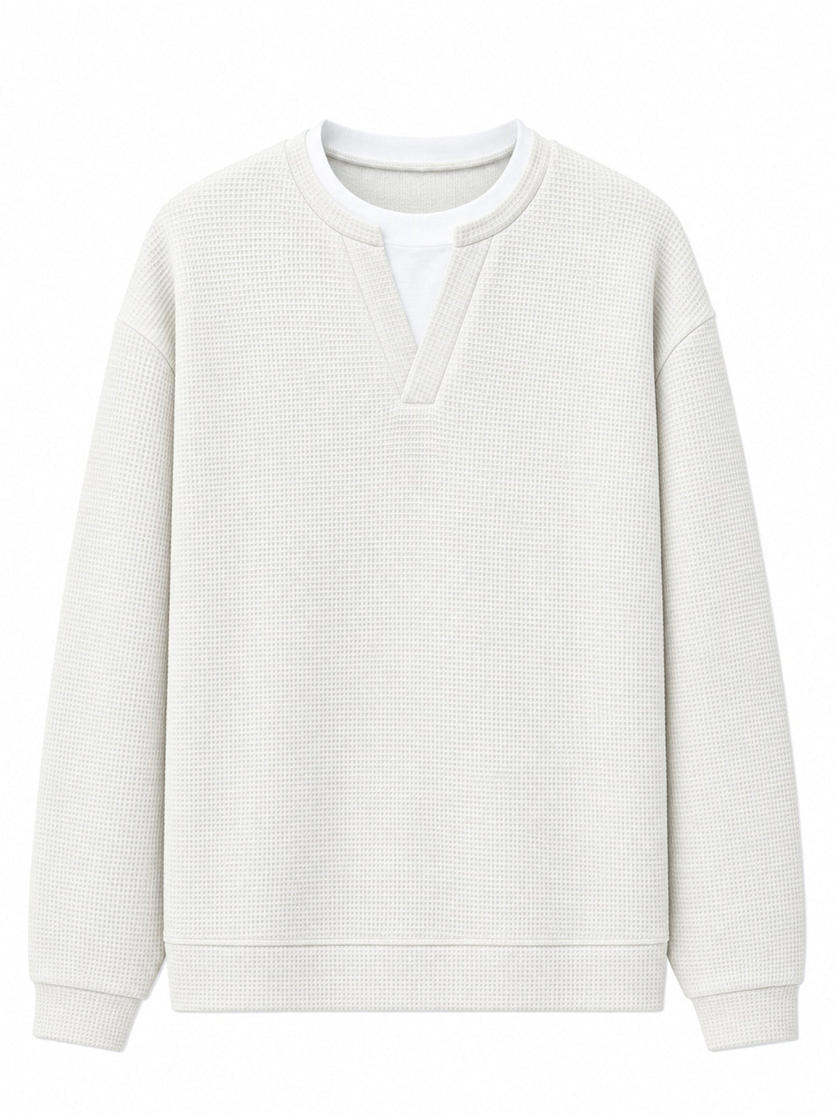 Theron | Textured Notch Neck Sweater