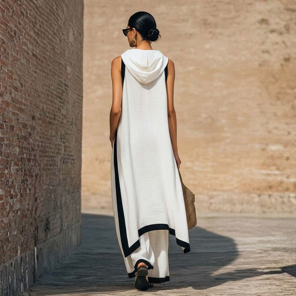 Calyssa | Flowing Contrast Edge Jumpsuit