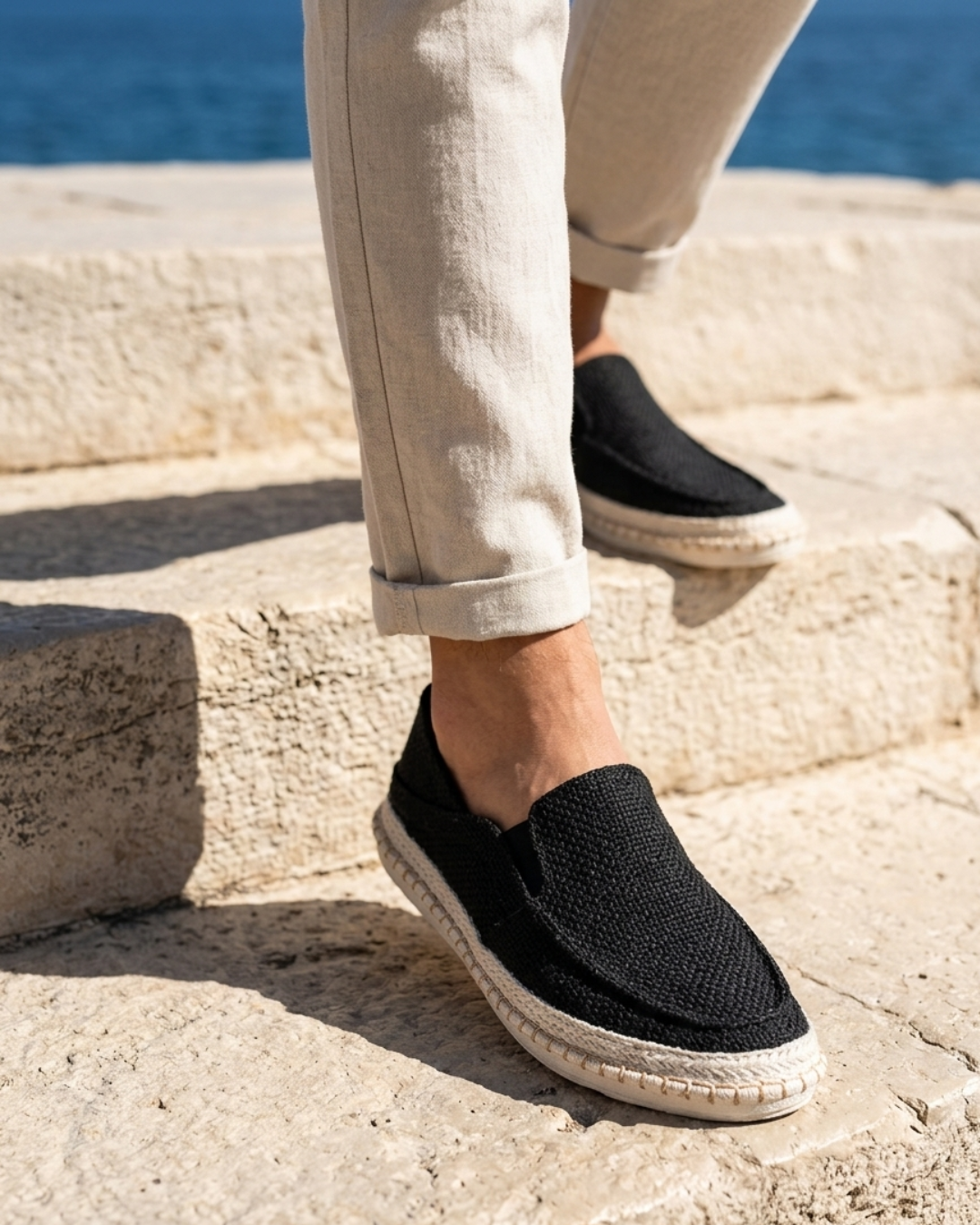 Winslow | Coastal Canvas Espadrille Loafers