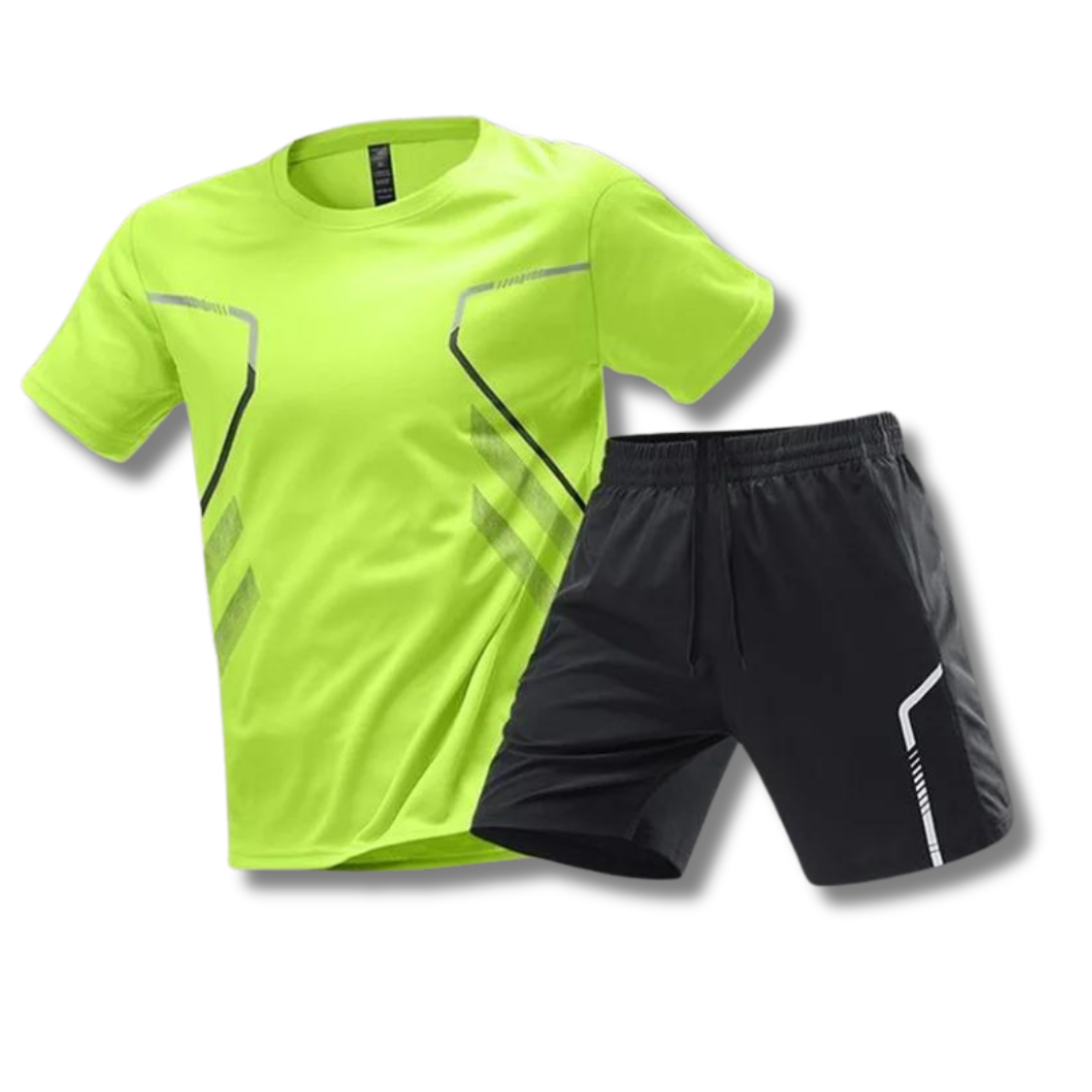 Leofric | Performance Training T Shirt And Shorts Set