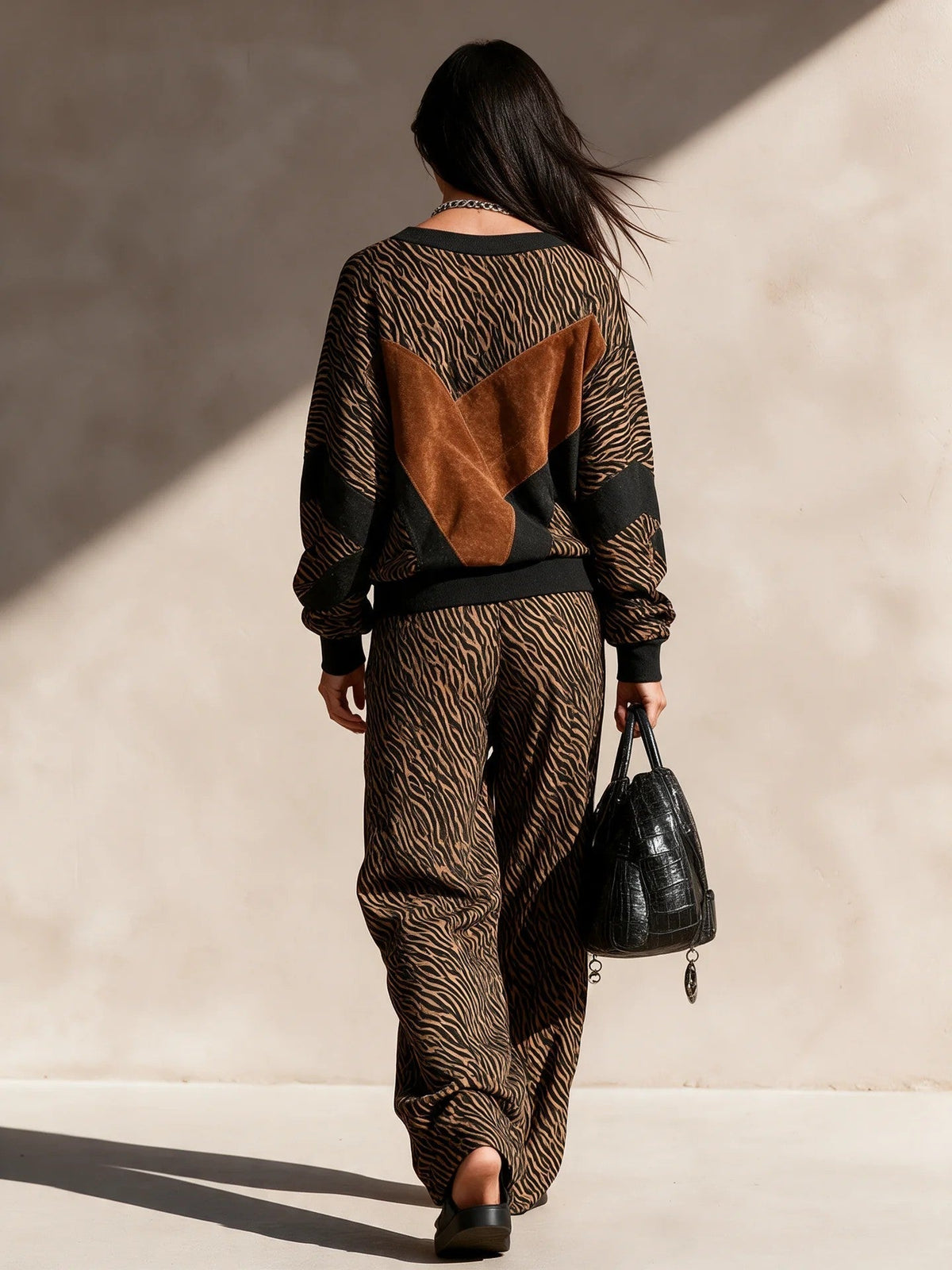 Francesca | V Neck Wide Leg Pants Set