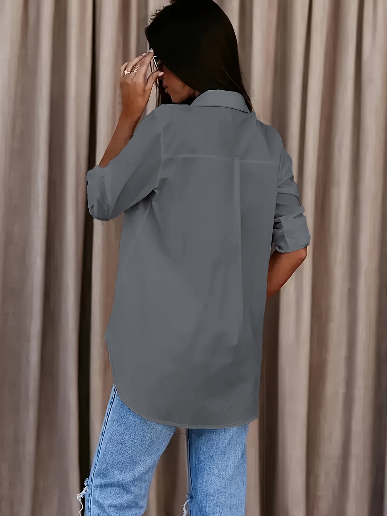 Avelina | Effortless Roll Sleeve Blouse
