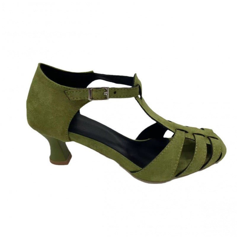 Anastelle | Vintage Cage Strap Heels