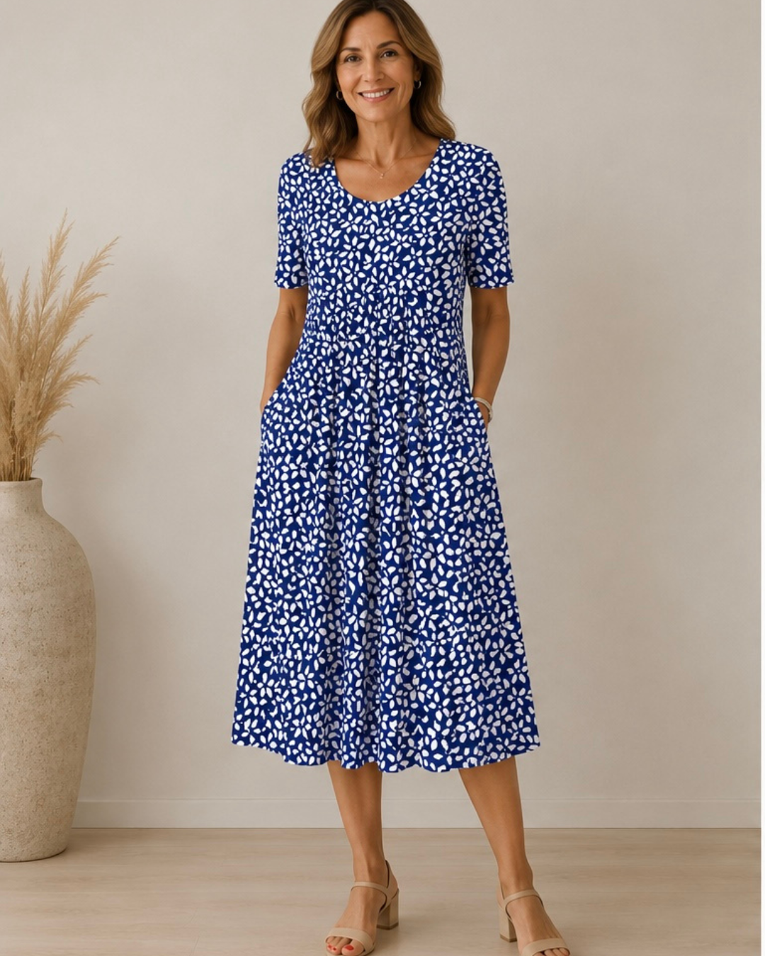 Cyrabelle | Botanical Print Everyday Dress
