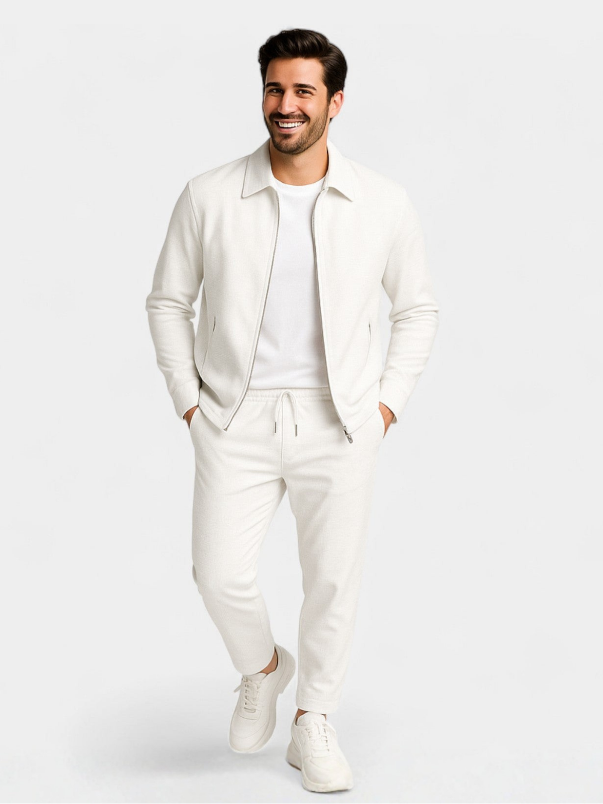 Corbett | Textured Zip Jacket Co Ord Set