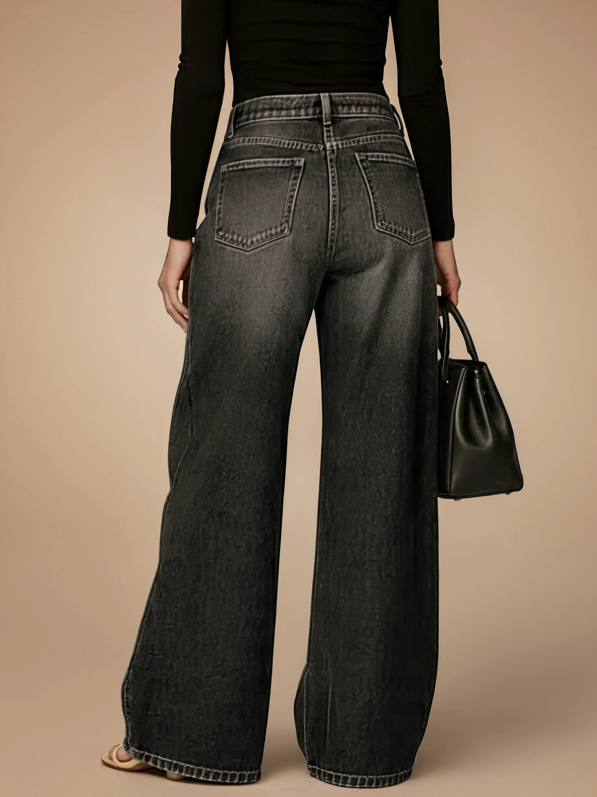 Briseida | Statement Eyelet Barrel Leg Jeans