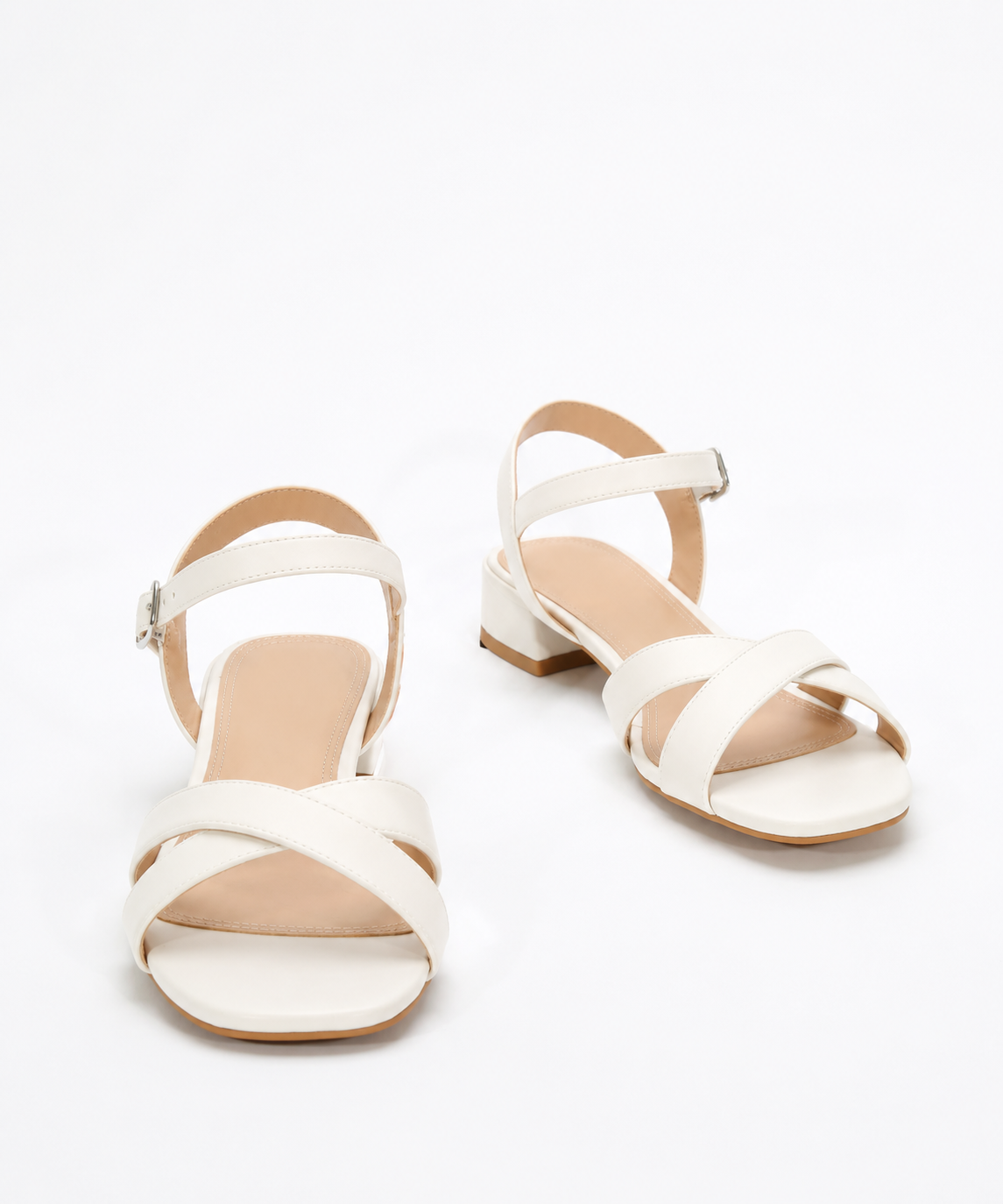 Emanuelle | Refined Metallic Block Heel Sandals