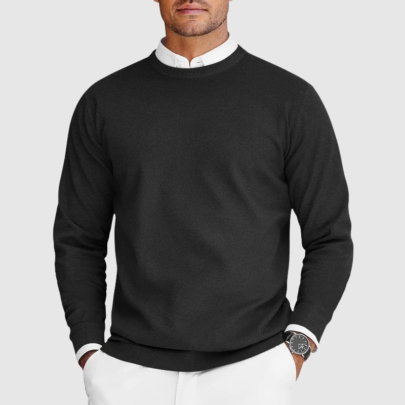 Simeon | Refined Lightweight Crew Neck Sweater