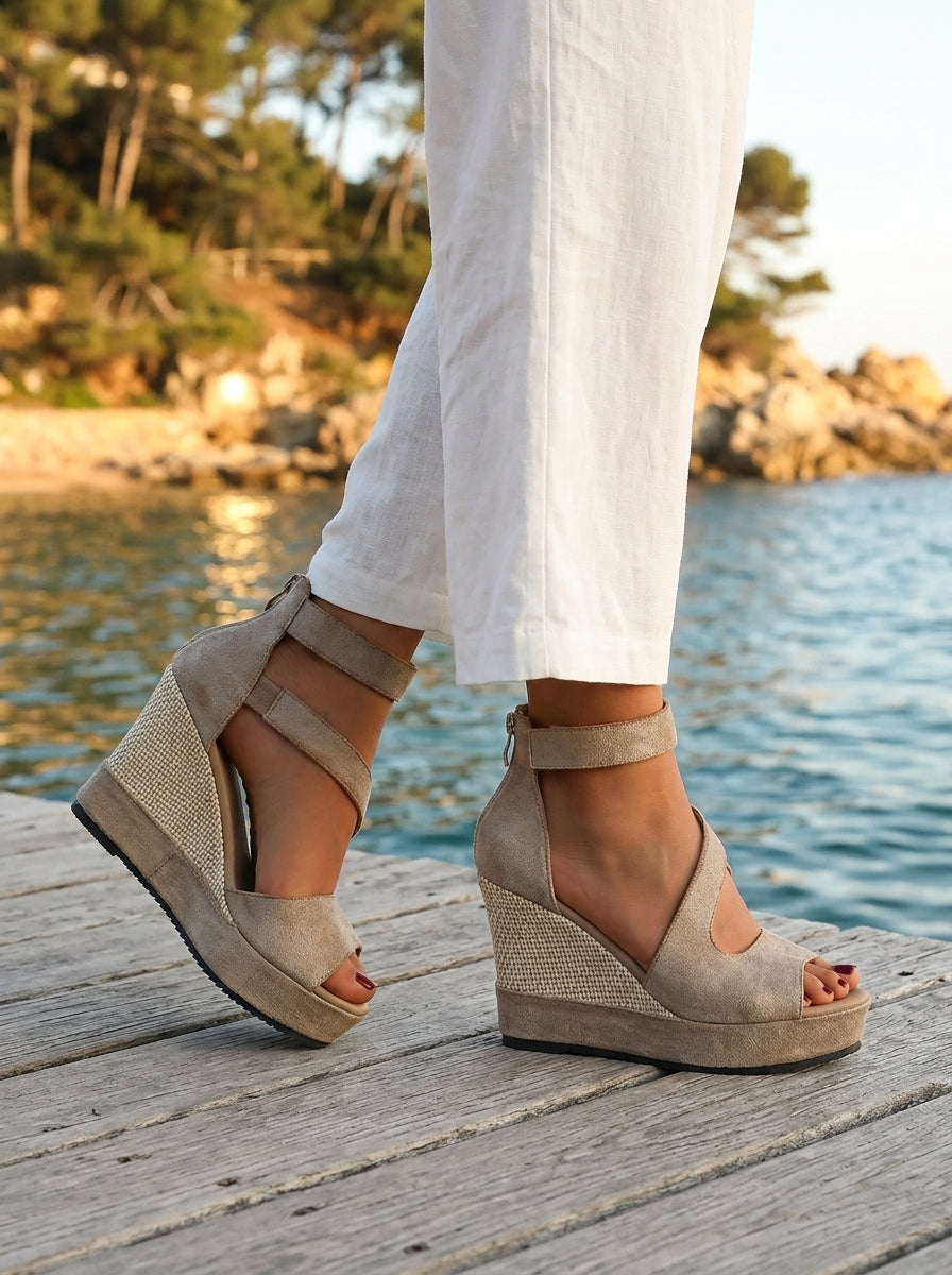Lysette | Ankle Strap Espadrille Sandals