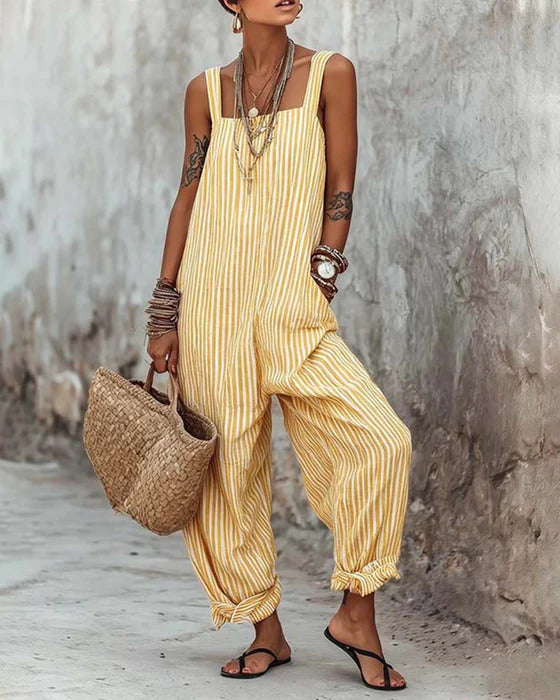 Gisellea | Lightweight Sleeveless Lounge Jumpsuit