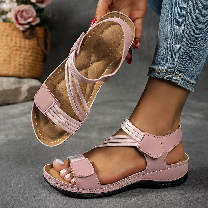 Briella | Cross Strap Comfort Sandals