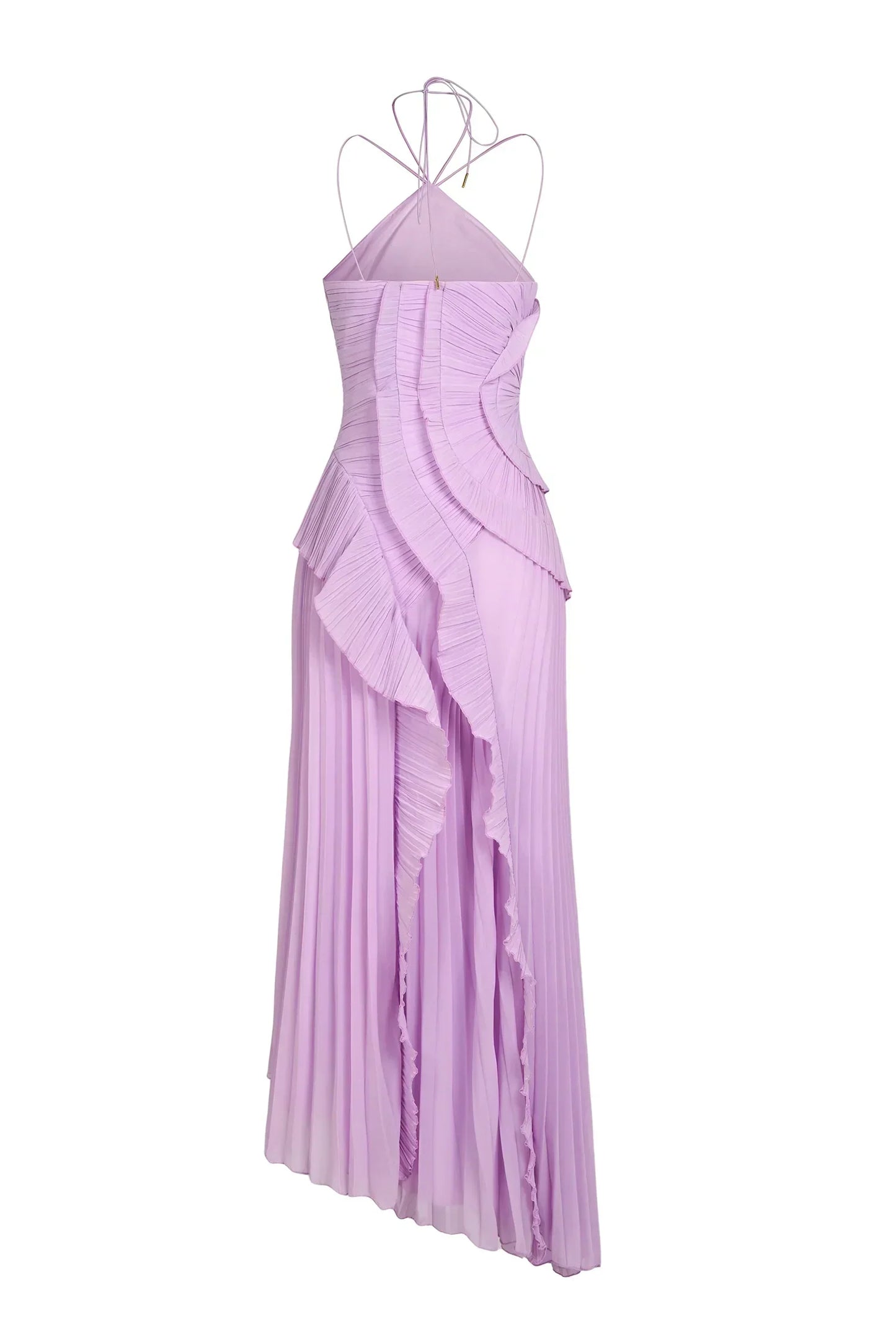 Serelise | Pleated Ruffle Evening Dress