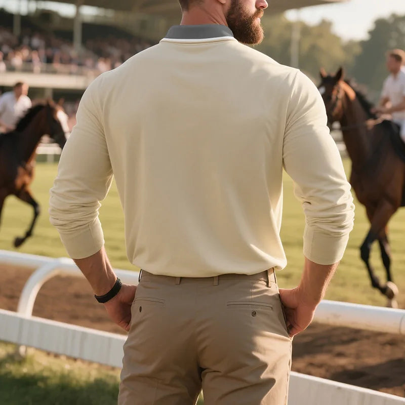 Kendrix | Long Sleeve Pocket Polo Shirt