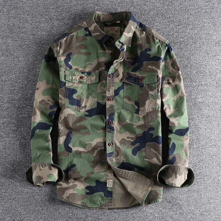 Torvex | Camo Button Up Utility Shirt