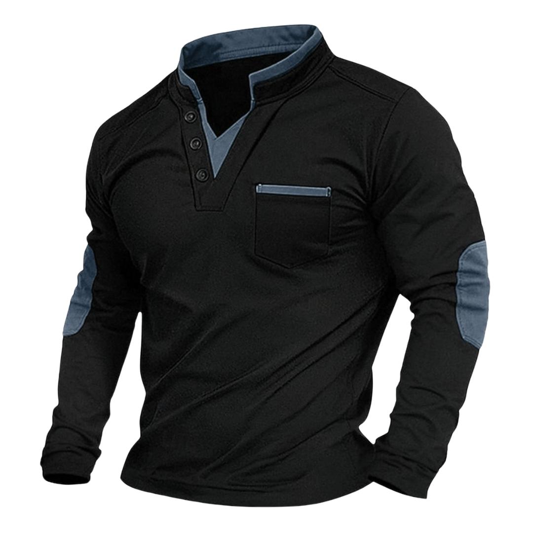 Corbin | Casual Long Sleeve Henley Shirt