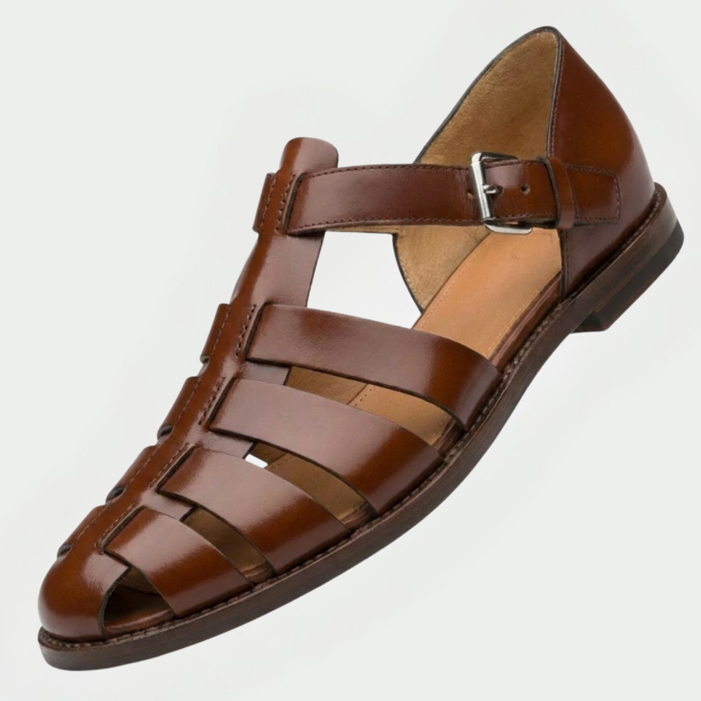 Tristan | Classic Leather Cage Sandals