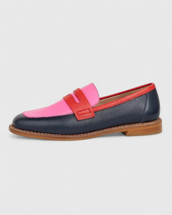 Corvaline | Color Block Penny Loafers
