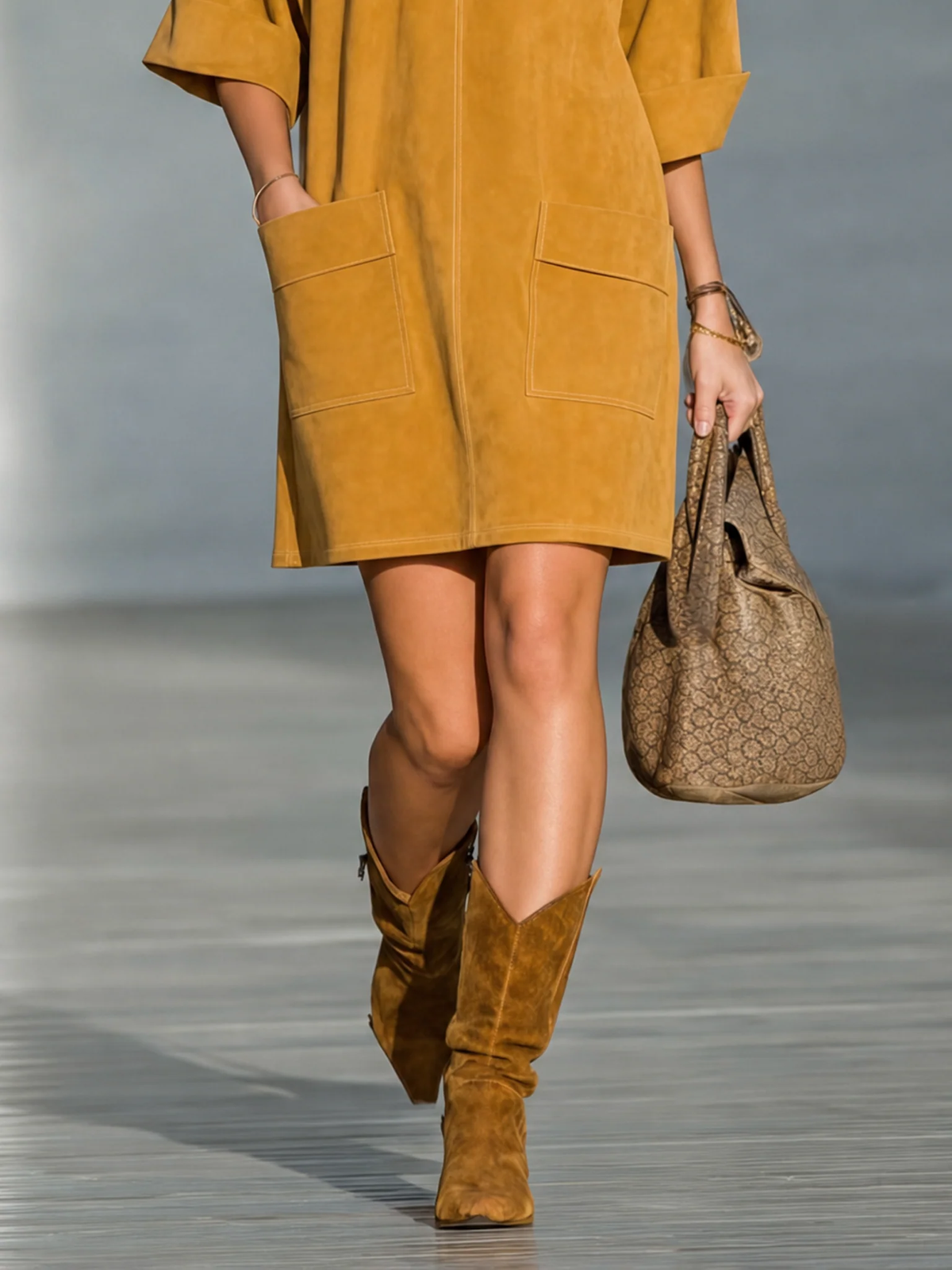 Evadelle | Pocket Detail Casual Mini Dress