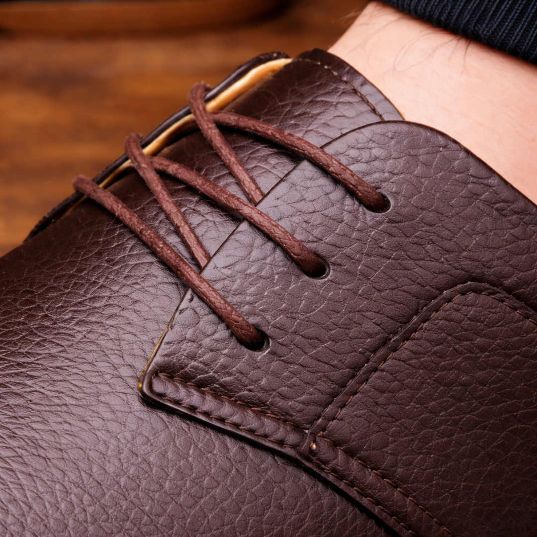 Lachlan | Premium Textured Leather Derby Shoes