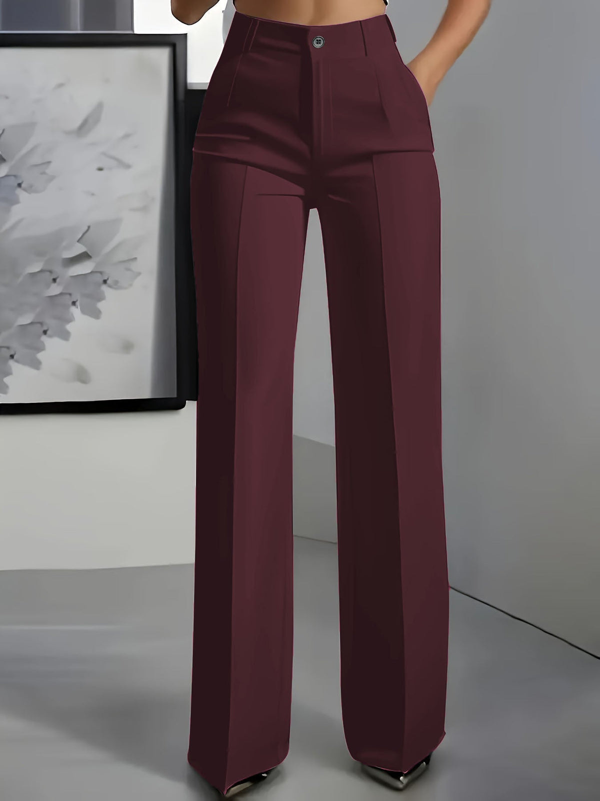 Kessara | Tailored High Rise Wide Leg Trousers