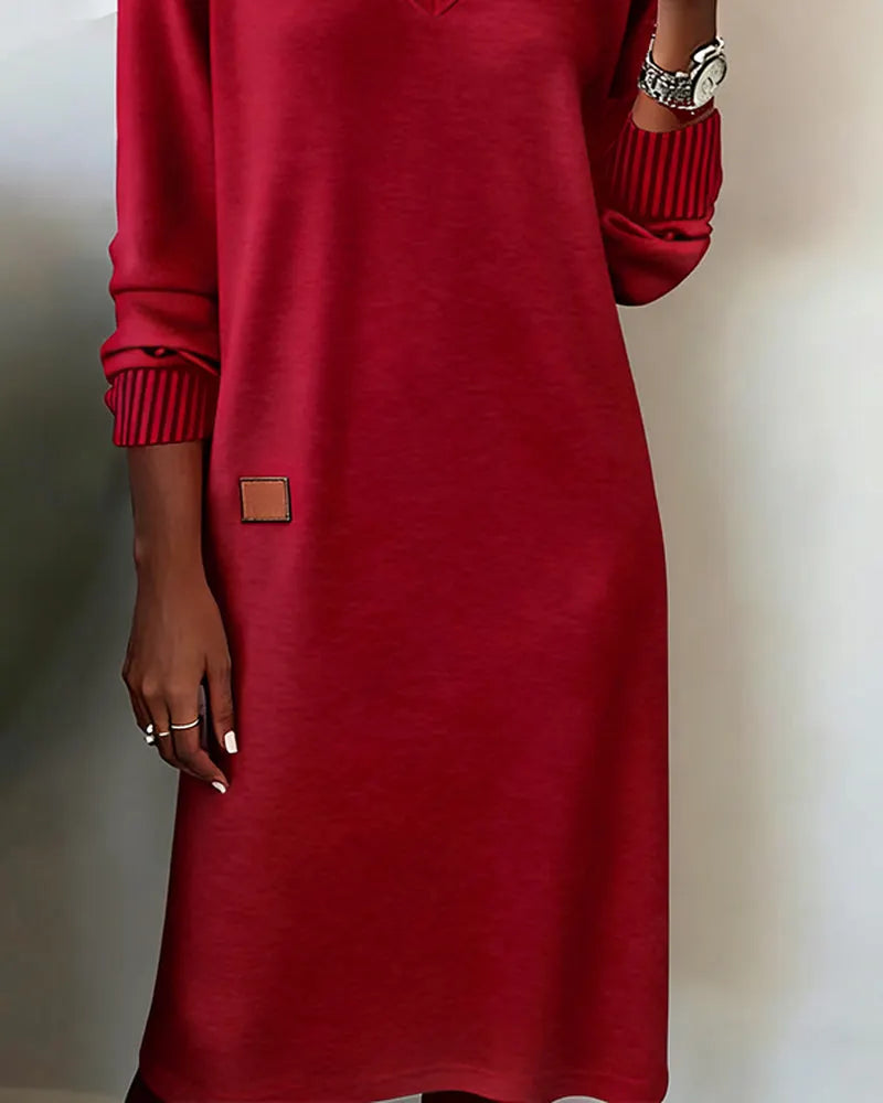 Delancey | Casual Long Sleeve Midi Dress