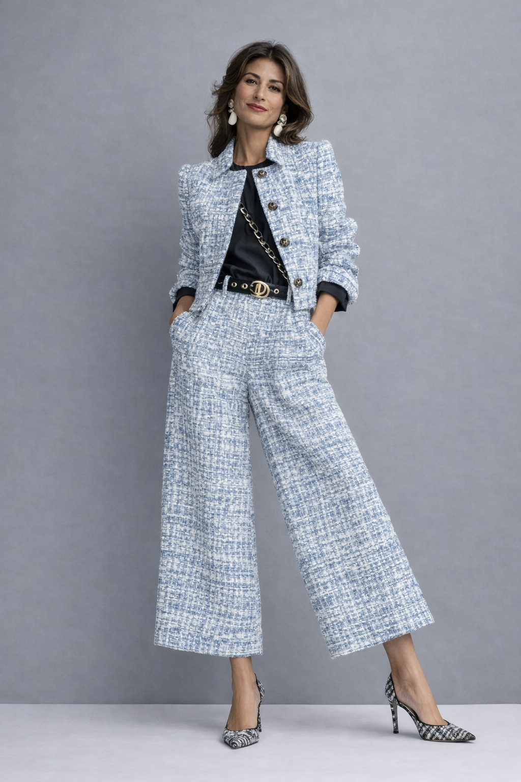 Prynelle | Textured Tailored Two Piece Set
