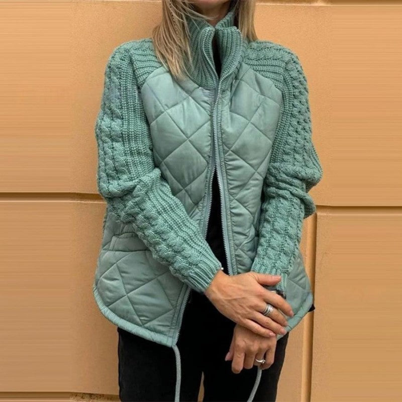 Corisanna | Warm Quilted Knit Sleeve Jacket