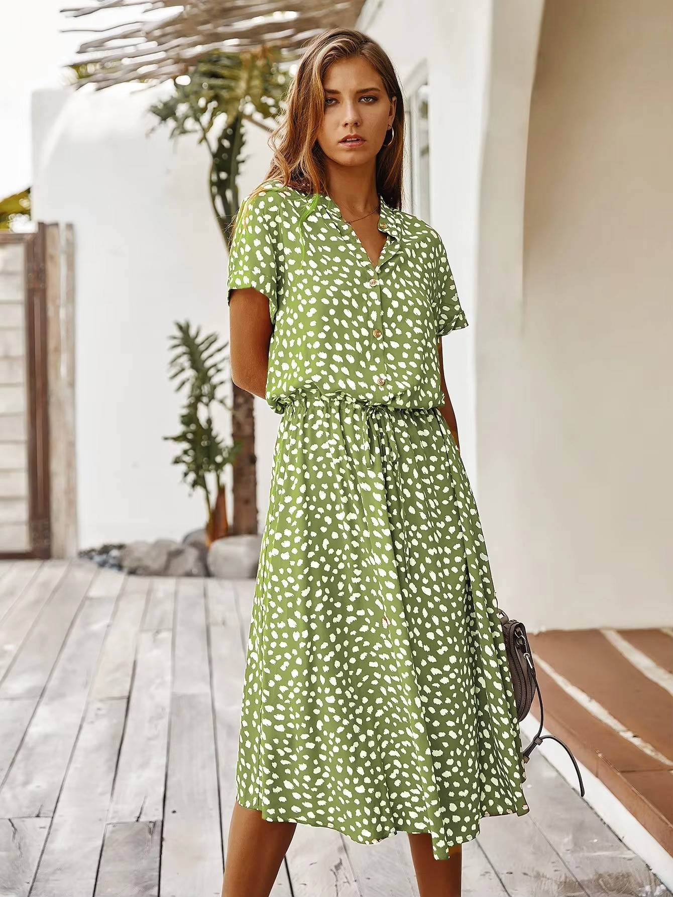 Rosaline | Relaxed Fit Belted Midi Dress