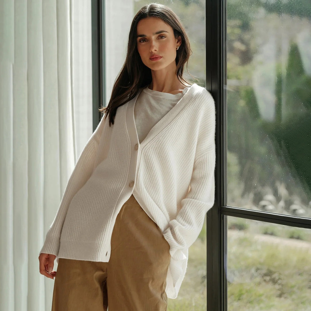 Ulloria | Relaxed Button Front Knit Cardigan