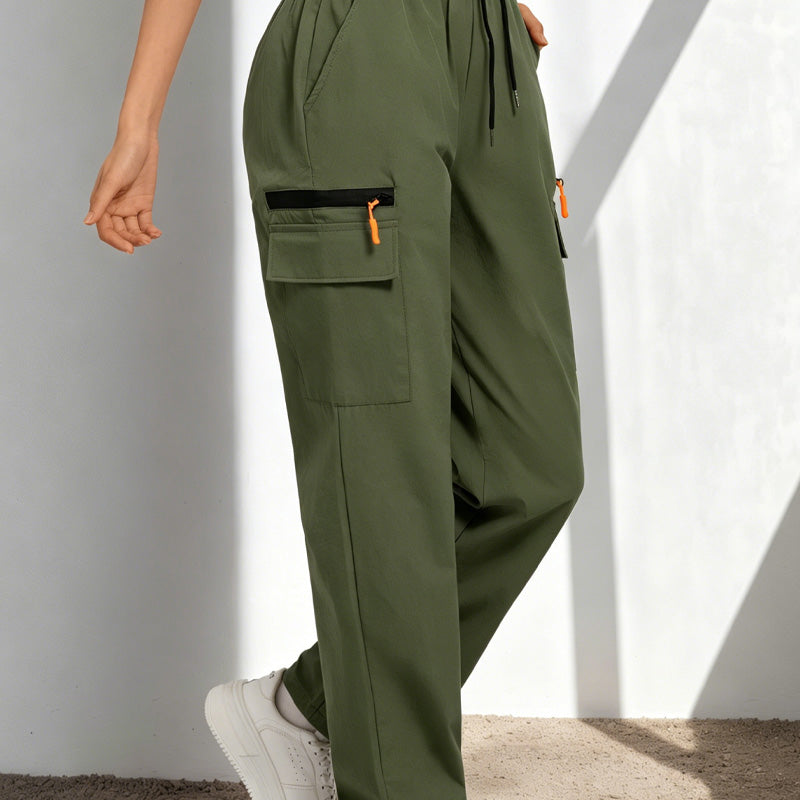 Brinley | Drawstring Utility Cargo Trousers
