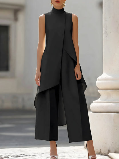 Valencia | Sleeveless High Neck Palazzo Jumpsuit