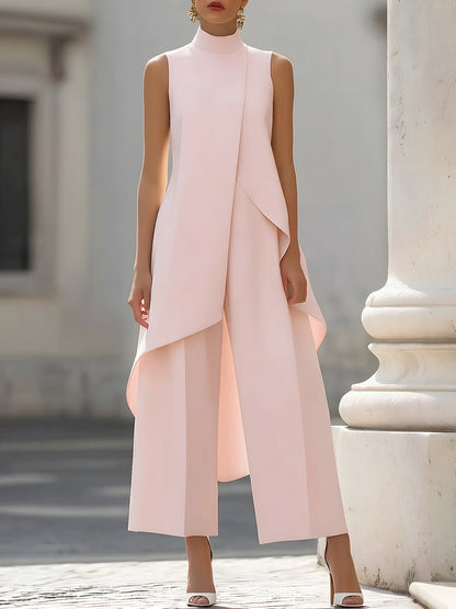 Valencia | Sleeveless High Neck Palazzo Jumpsuit