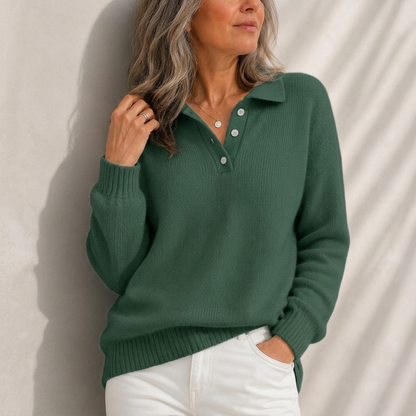 Ismay | Soft Collared Knit Sweater