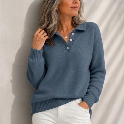 Ismay | Soft Collared Knit Sweater