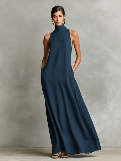 Darielle | Refined Sleeveless Flowing Maxi Dress