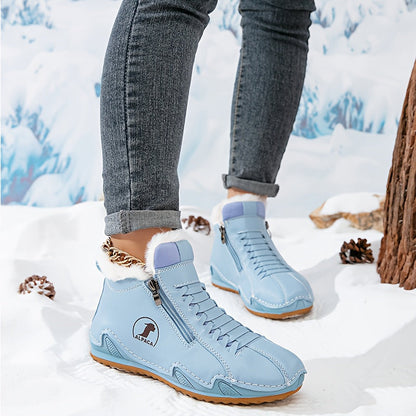 Jovelle | Plush Lined Zip Ankle Boots