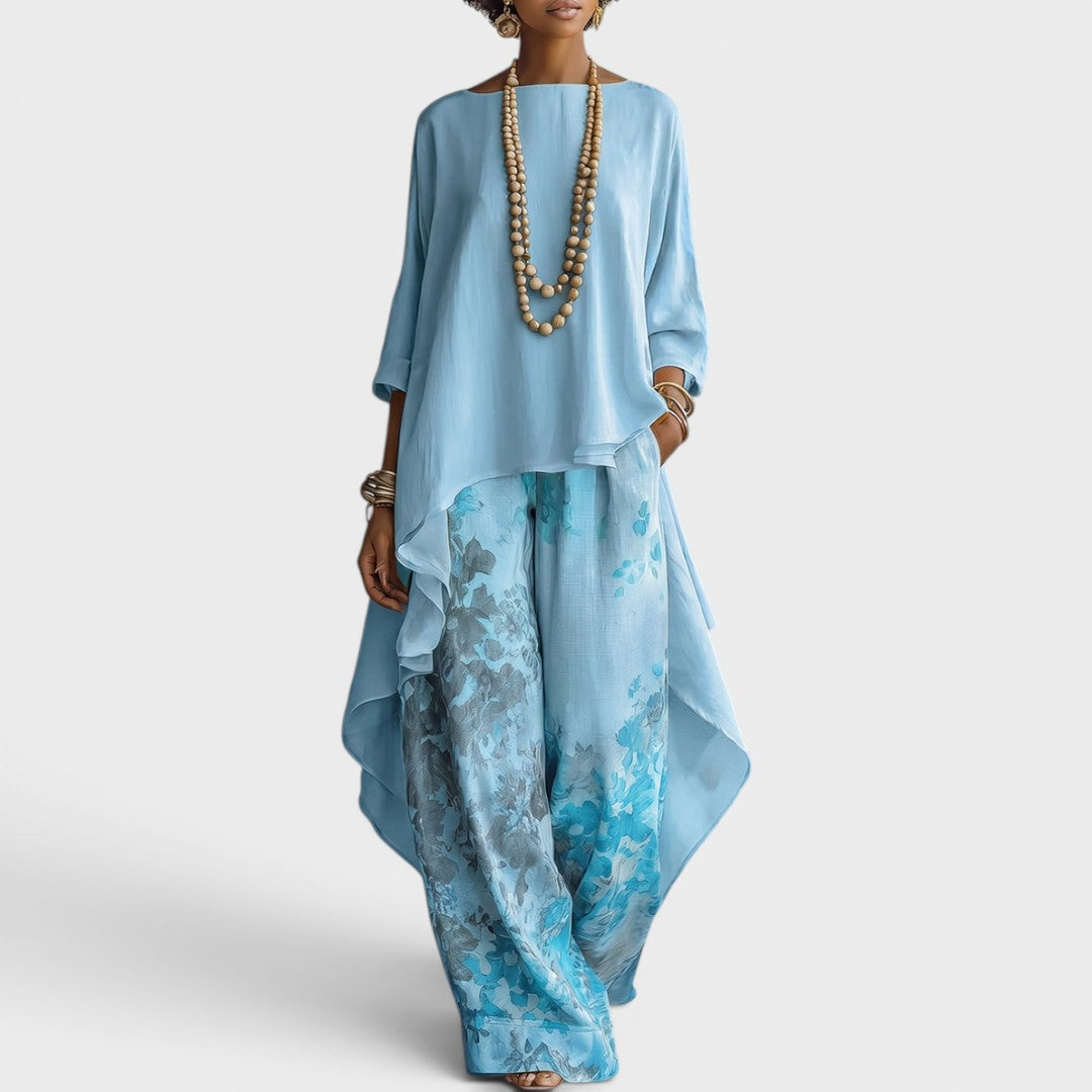 Cirelle | Asymmetrical Tunic Two Piece Set