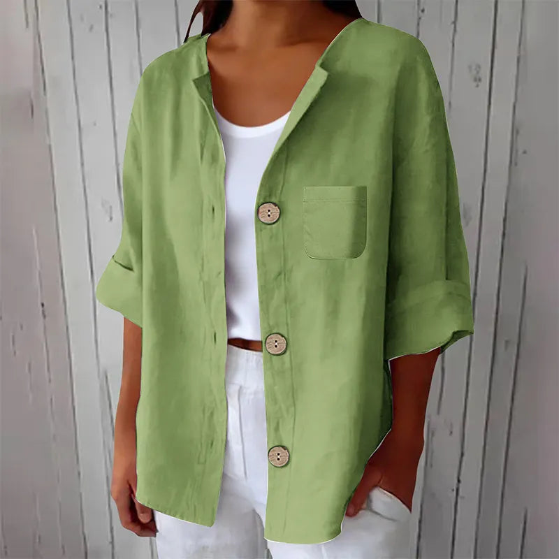 Junivere | Relaxed Linen Button Blouse