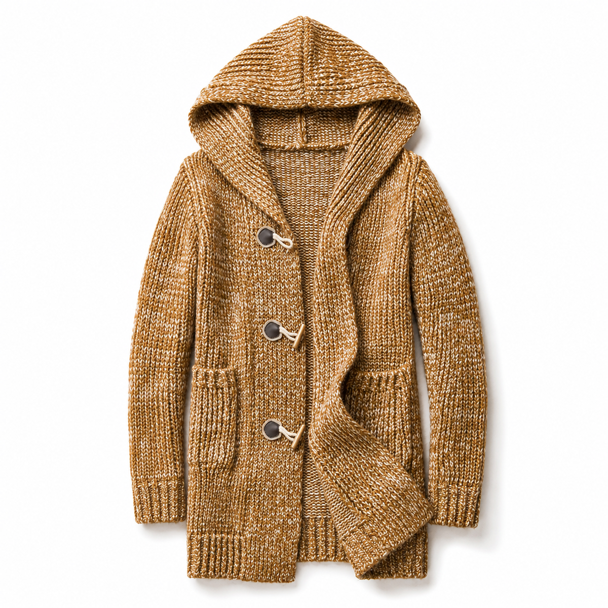 Aldren | Hooded Toggle Knit Cardigan