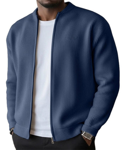 Reed | Refined Ribbed Zip Cardigan