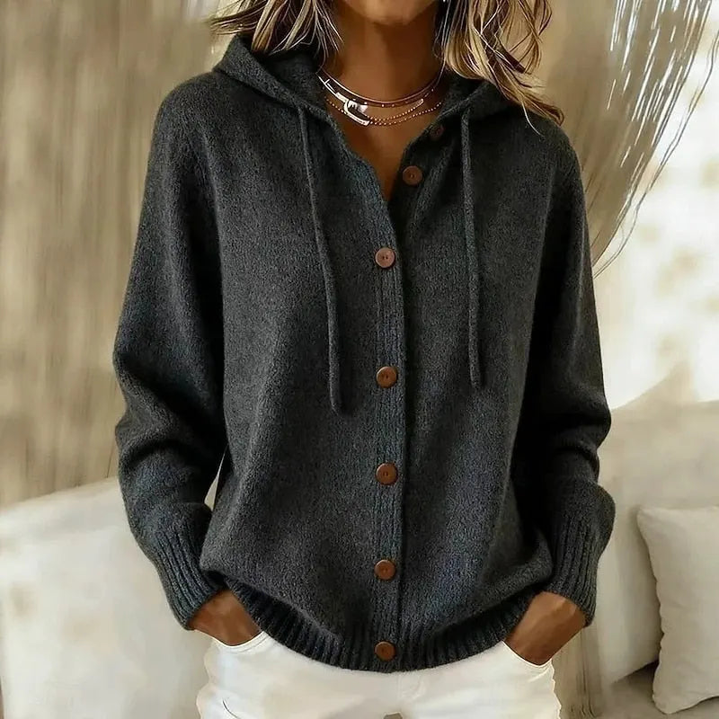Noralyn | Soft Knit Hooded Cardigan
