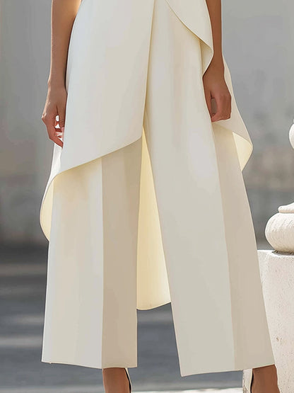 Valencia | Sleeveless High Neck Palazzo Jumpsuit