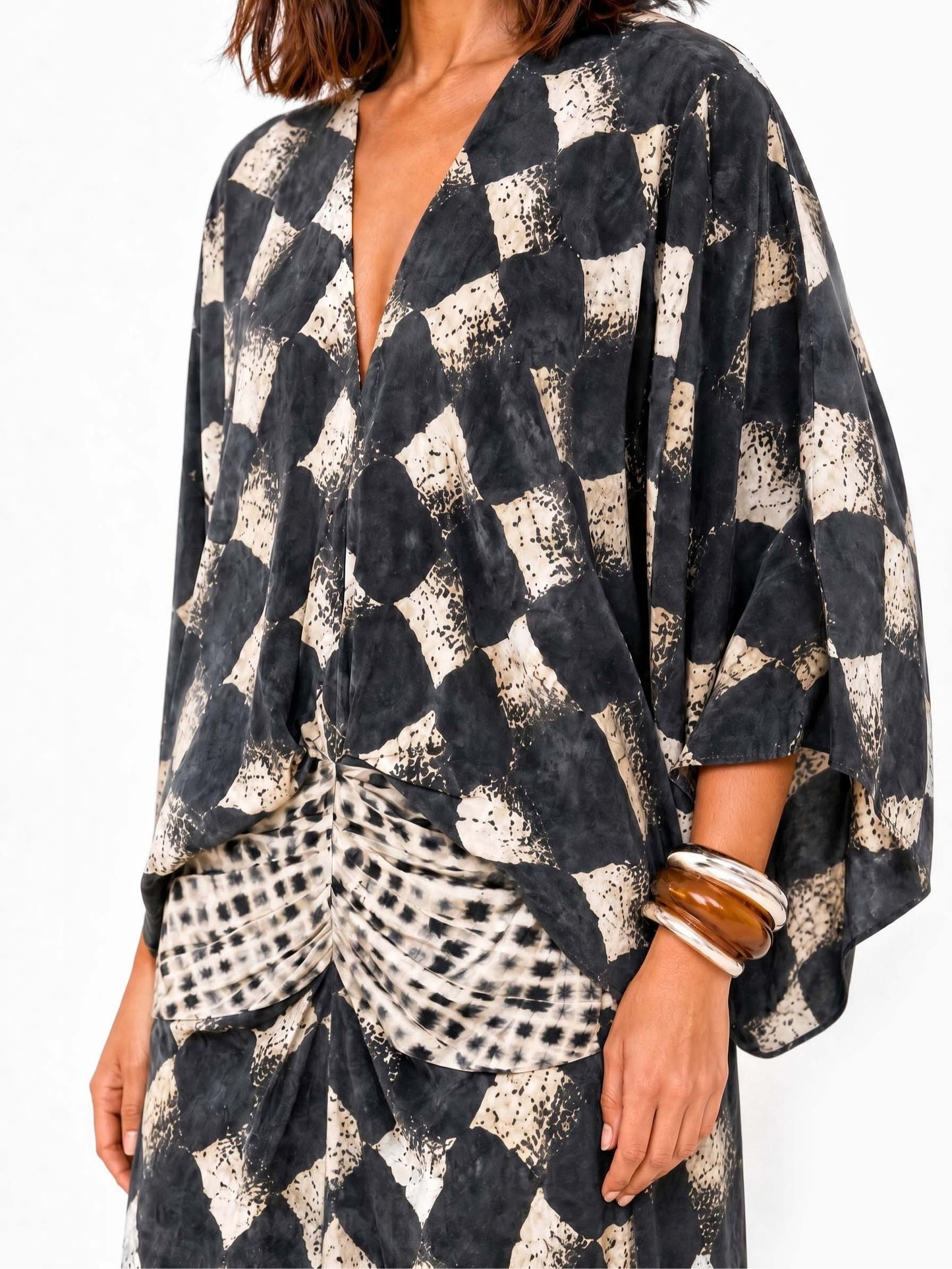Gavrielle | Kimono Sleeve Printed Dress